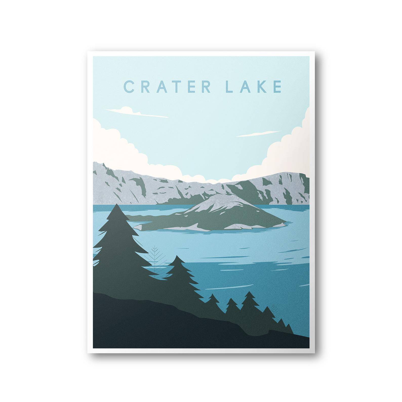 Tin Sign Globetrotter Crater Lake